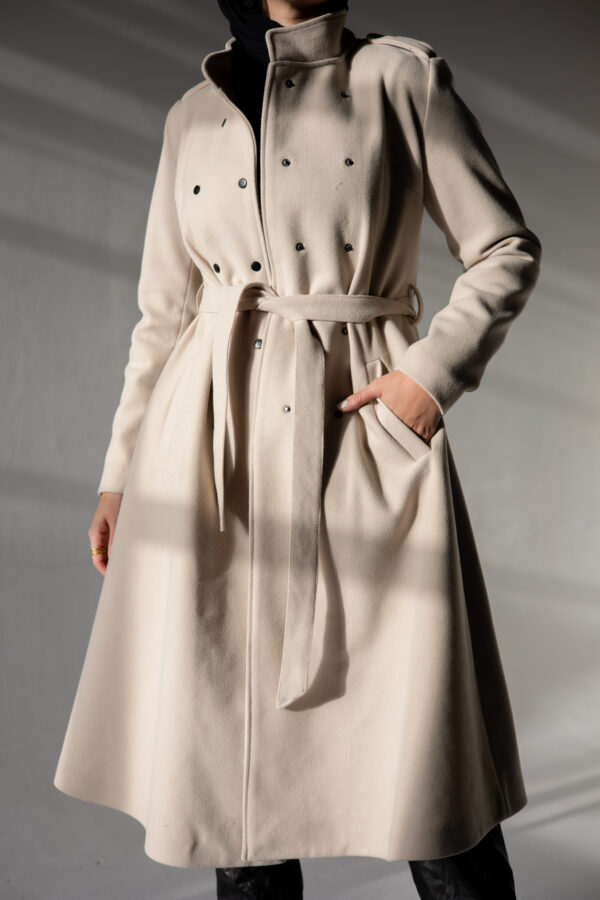 Long Coat in Off-White