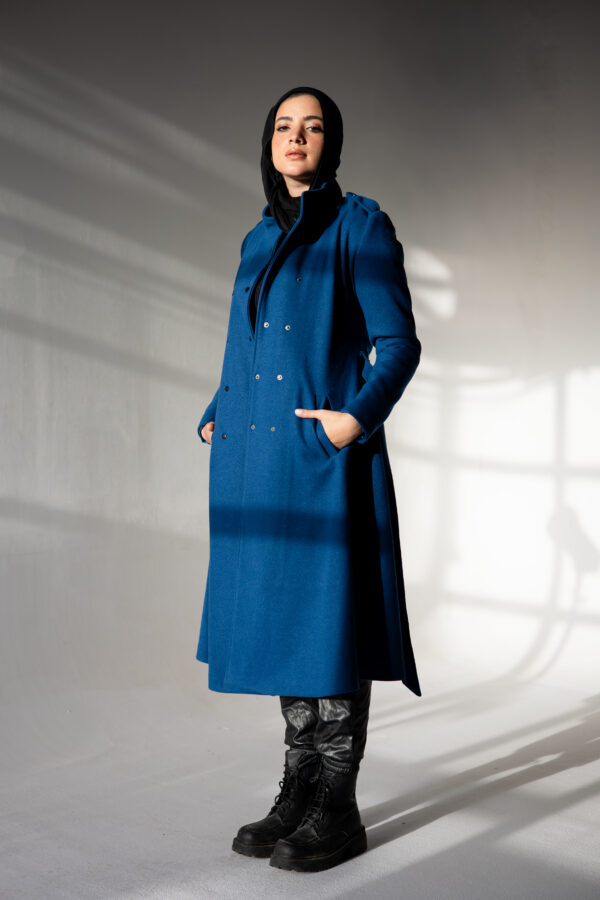 Long Coat in Blue