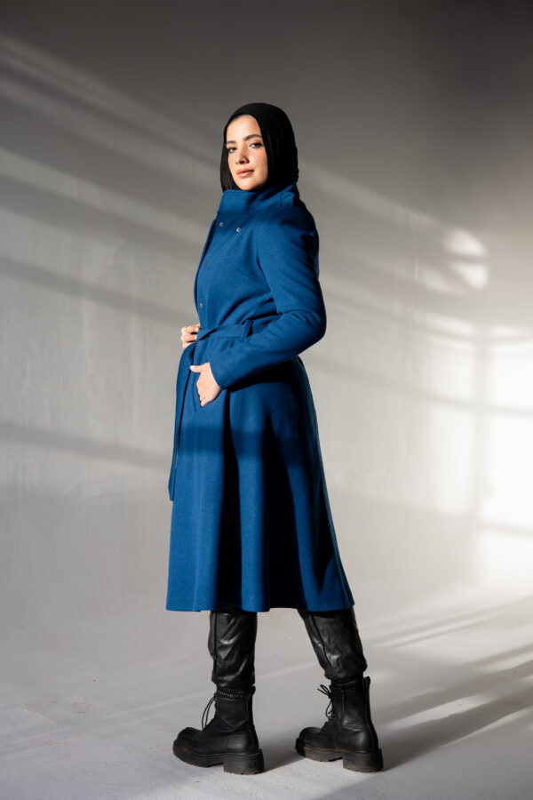 Long Coat in Blue