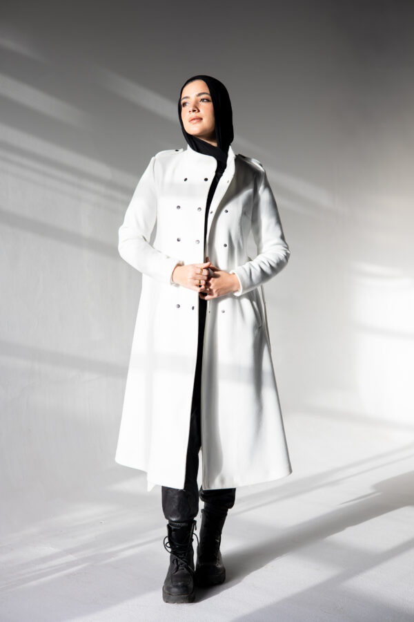 Long Coat in White