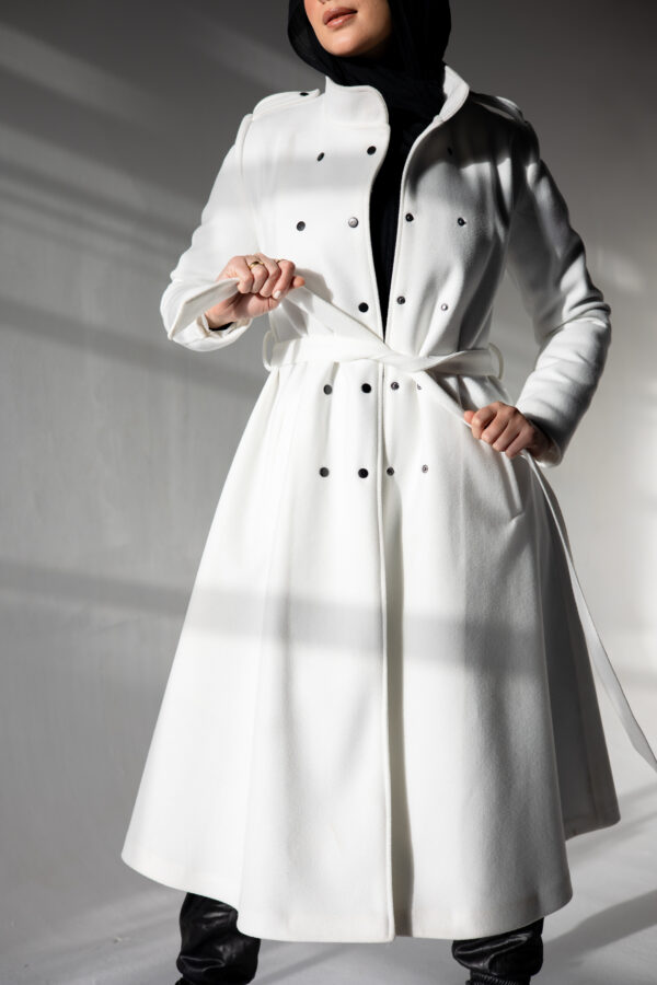 Long Coat in White