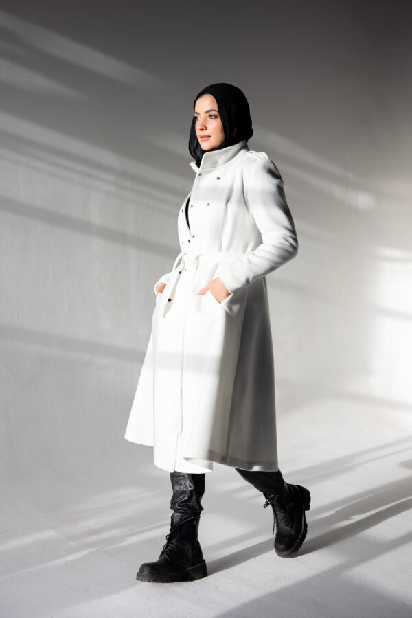 Long Coat in White