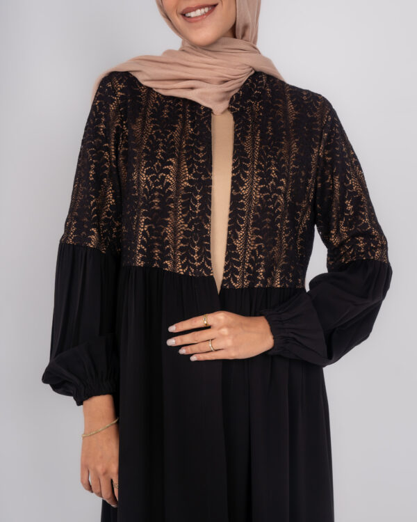 Stylish Kaftan Biege & Black